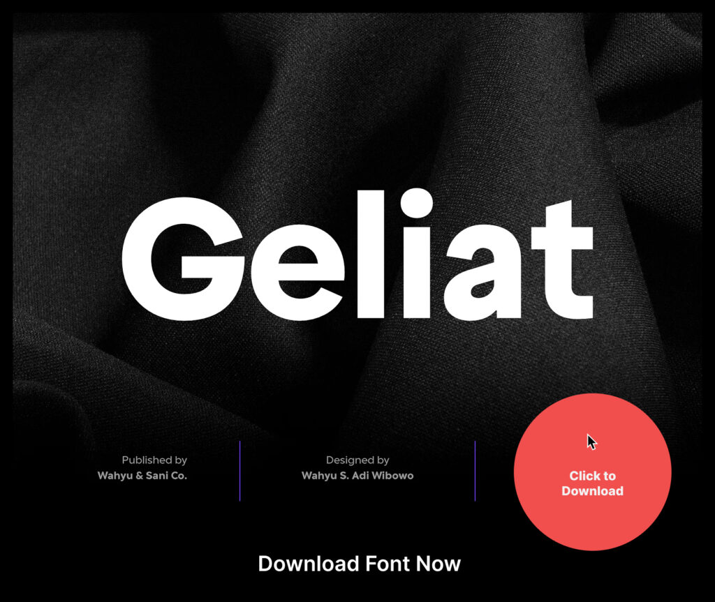 Geliat Download Font