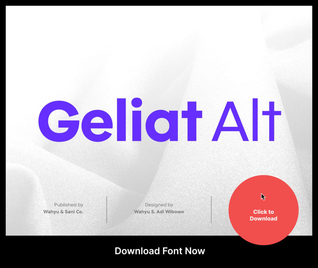 Geliat Download Font