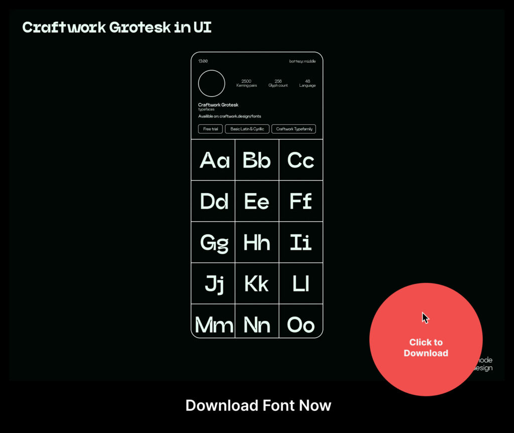 Craftwork Grotesk Download Font