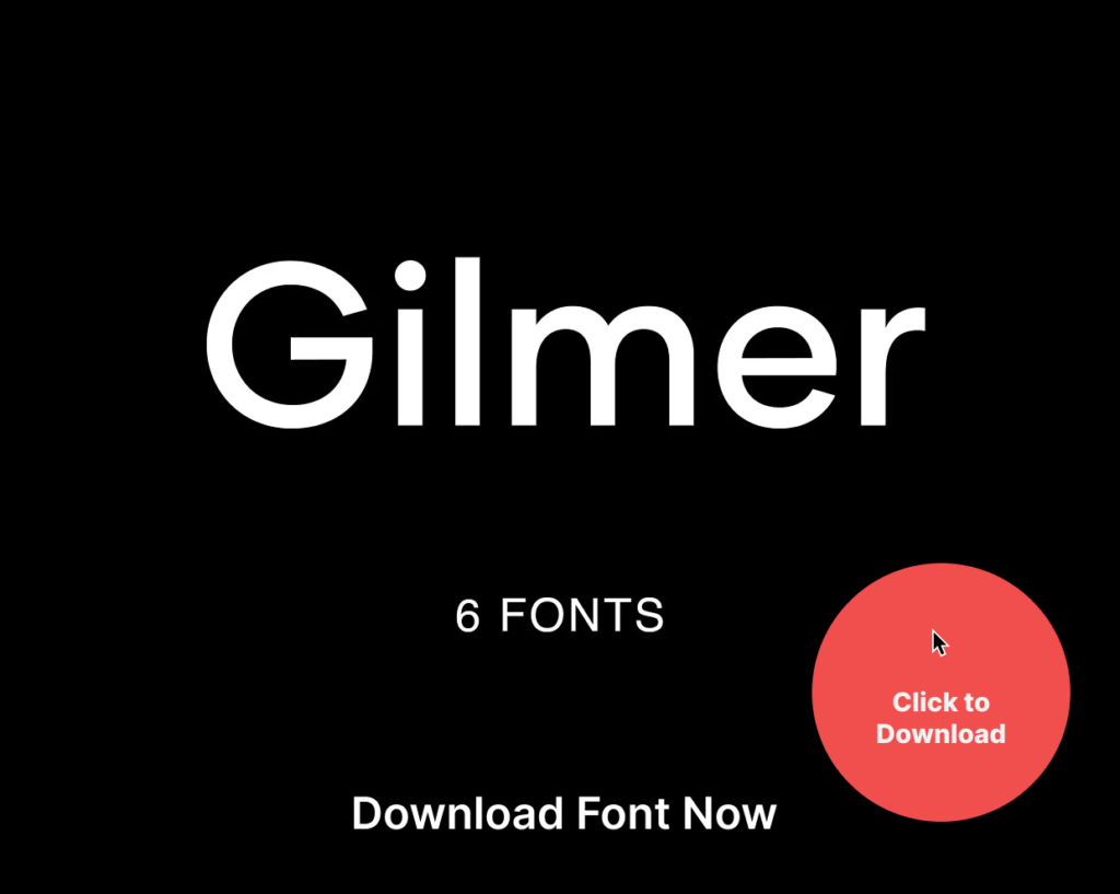 Gilmer – Geometric Sans Serif Download Font