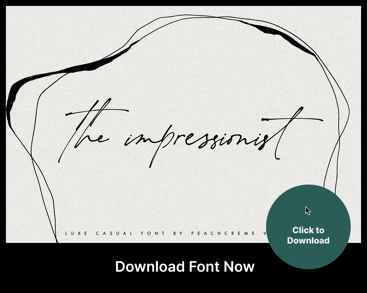 The impressionist luxe chic Download Font