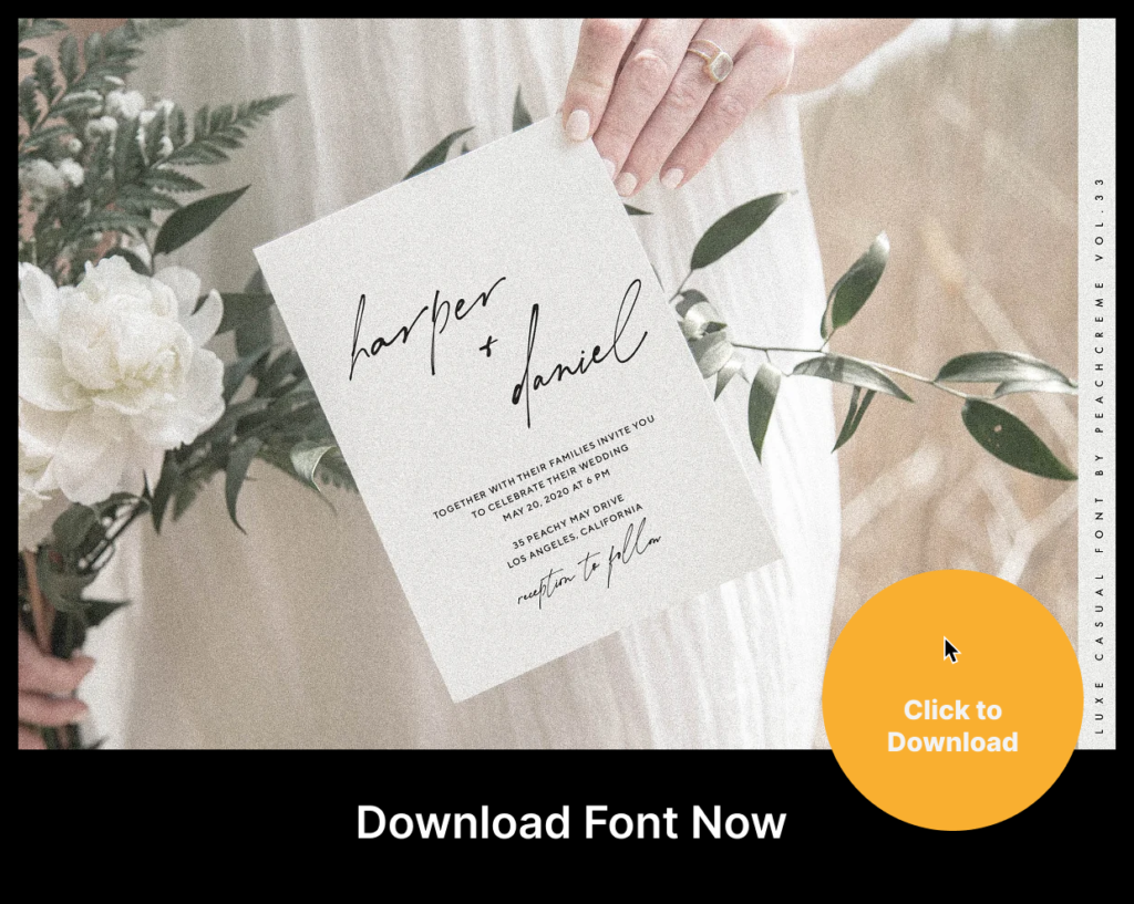 The impressionist luxe chic Download Font