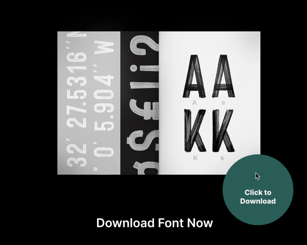 Hackney SVG - Bold Hand-painted Download Font