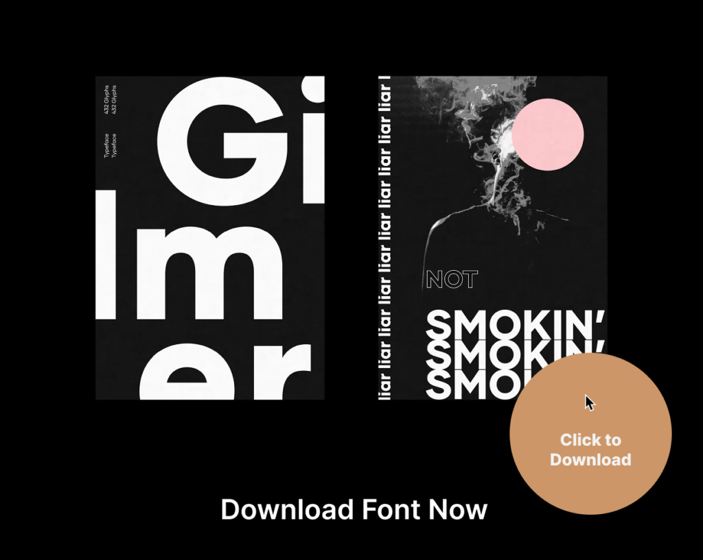 Gilmer – Geometric Sans Serif Download Font