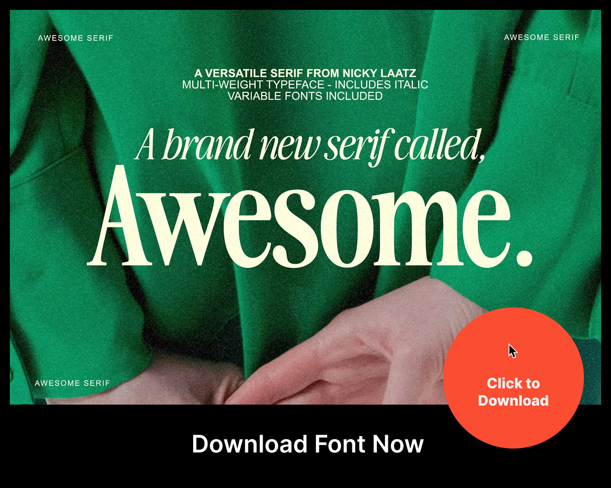 The Awesome Serif Family Download Font