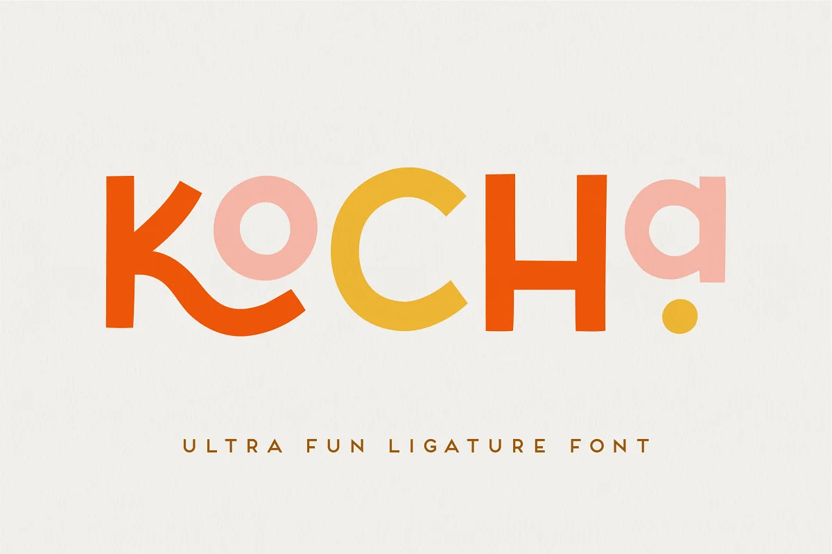 Kocha | Playful Ligature Font D