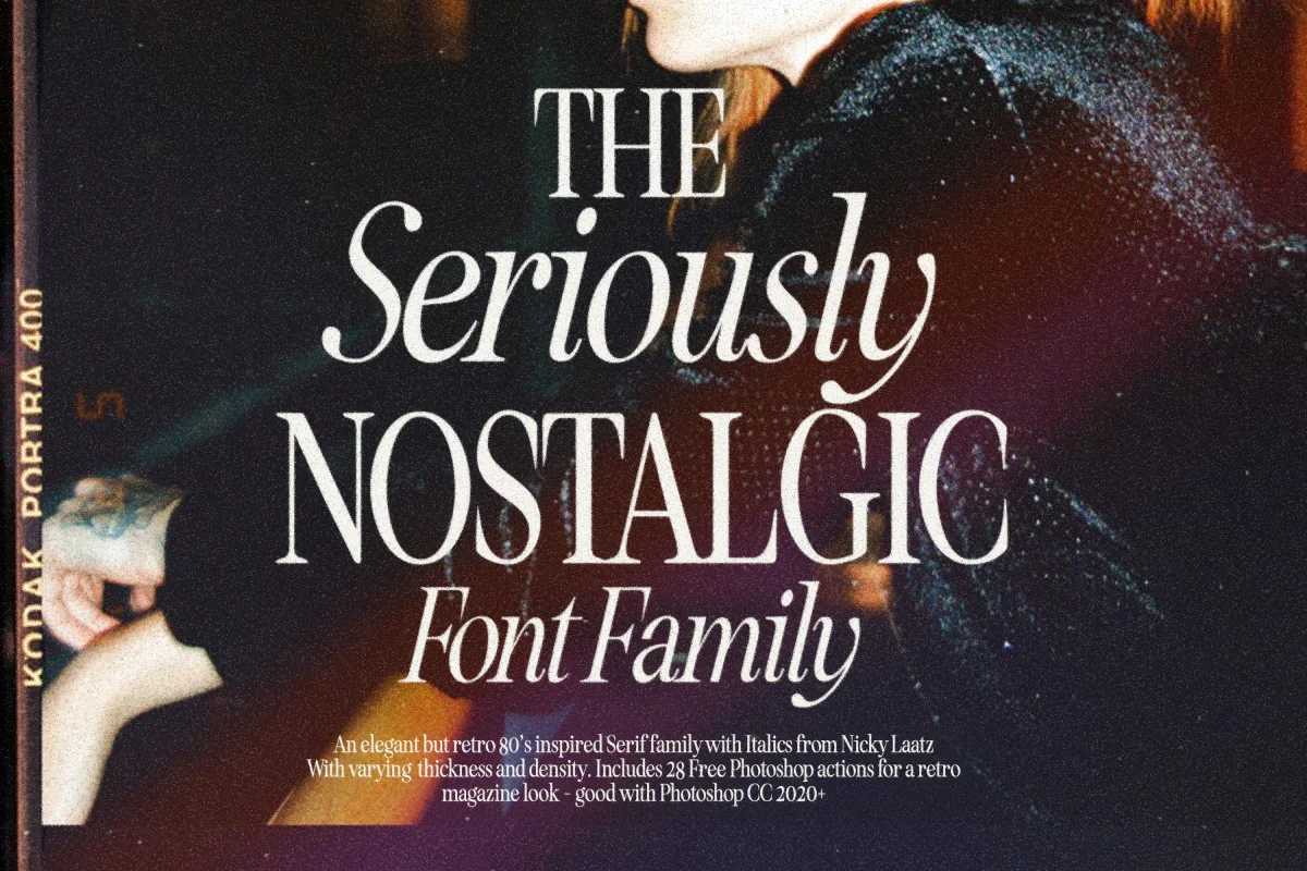 Seriously Nostalgic Serif Download Font