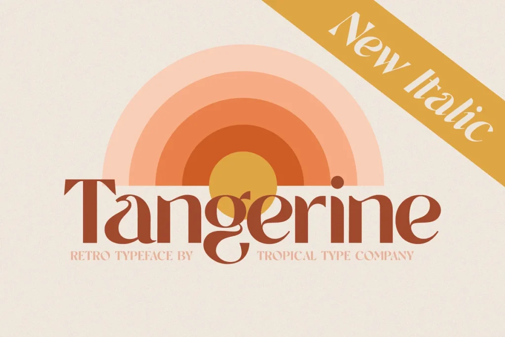 Tangerine - Retro Download Font