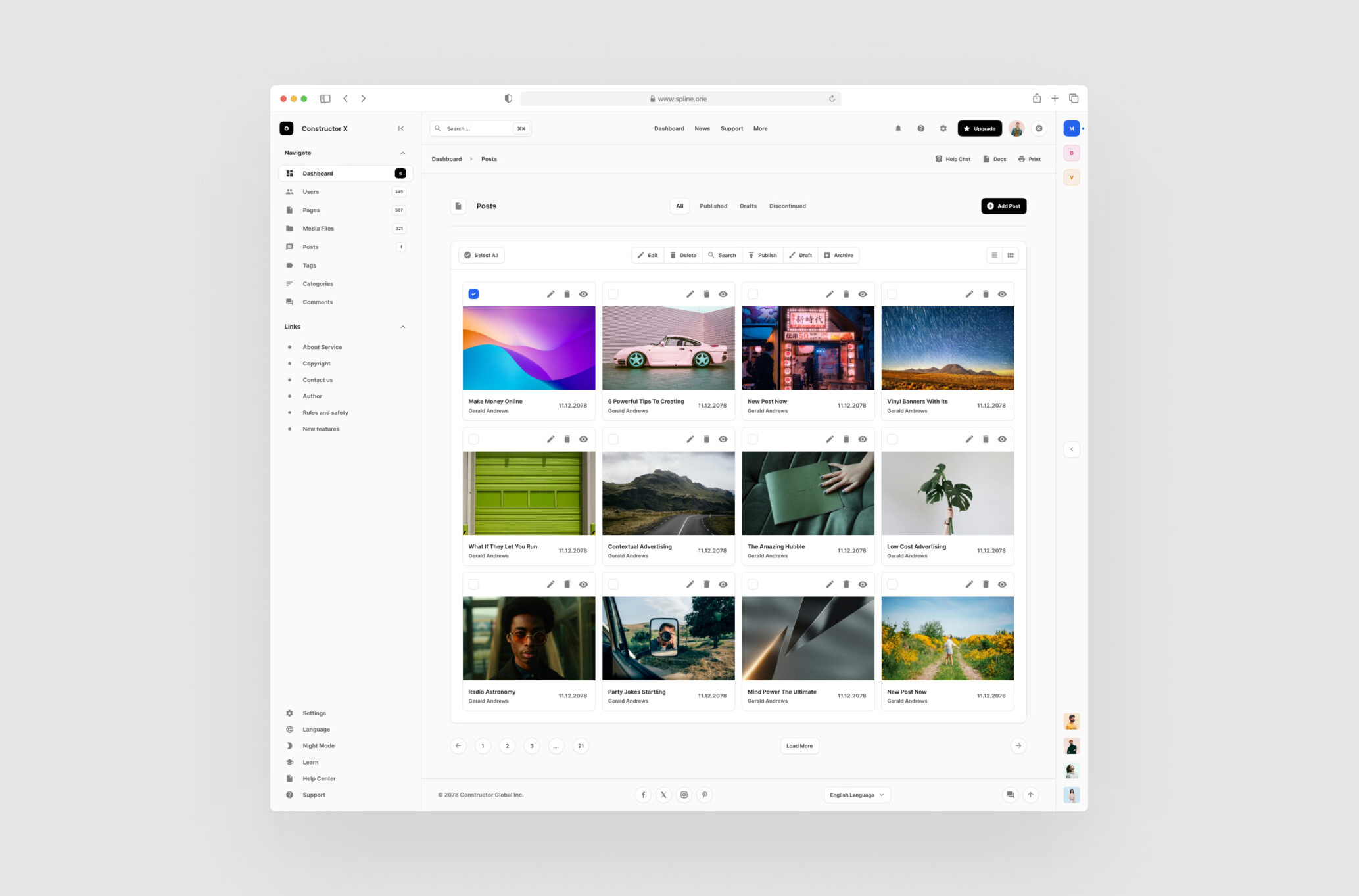 Pages Post Figma Tempalte