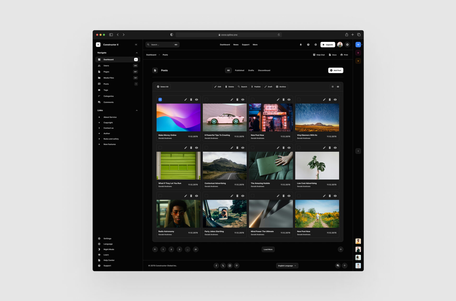 Pages Post Figma Tempalte
