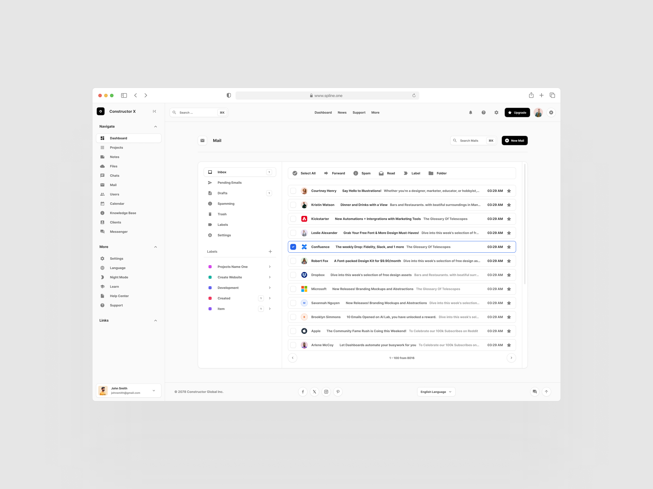 Download Maill App Interface for Figma