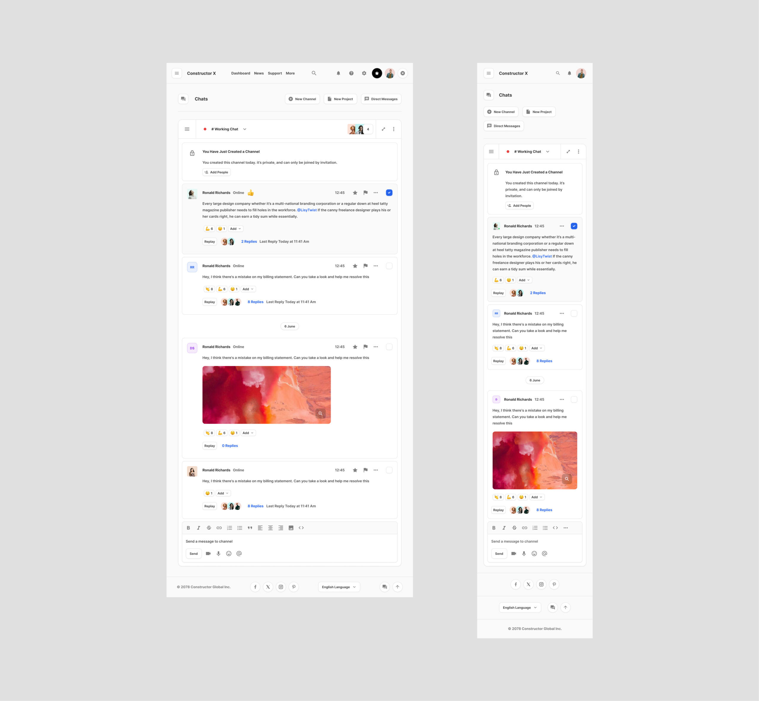 Chats Figma Dashboards Free