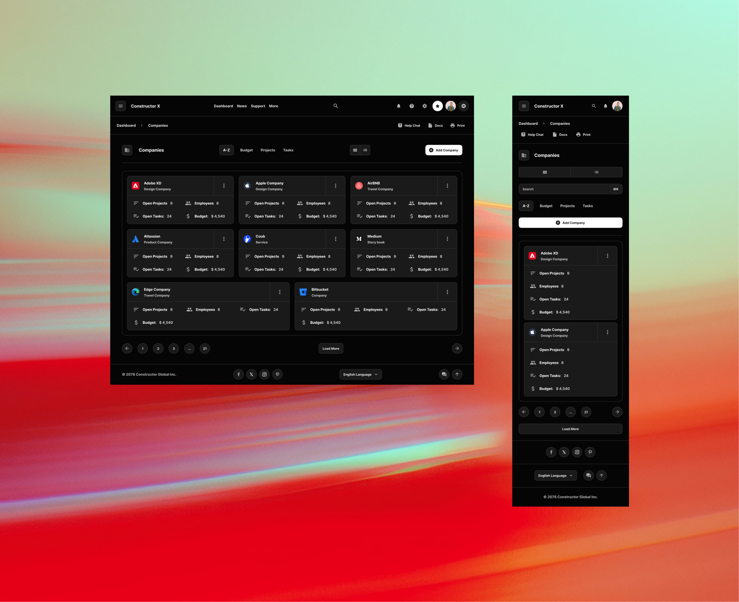 Web Dashboards Clients For Figma